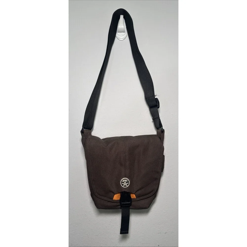 Crumpler The Four Million Dollar Home Camera Bag Brown Canvas w/ Light Blue
